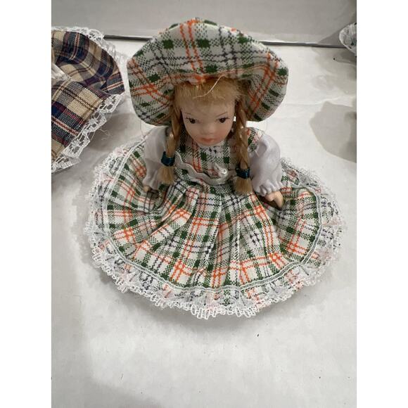 Lot 7 Vintage Mini Porcelain Dolls Victorian Fancy Friends Baby Collectibles - Picture 4 of 10